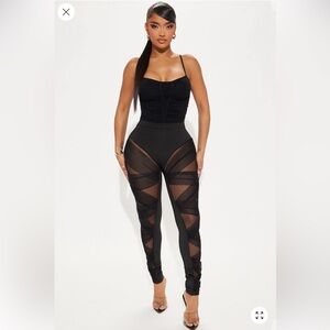 Fashion nova Mesh Cut Out Leggings